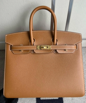 에르메스 버킨백25 골드브라운 금장 앱송